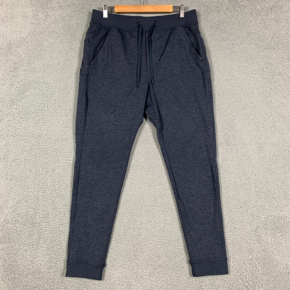 Birddogs Jogger Pant Men's Large L Navy Heather Soft Unlined Stretch Sweatpants
